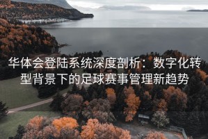 华体会登陆系统深度剖析：数字化转型背景下的足球赛事管理新趋势