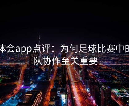 华体会app点评：为何足球比赛中的团队协作至关重要