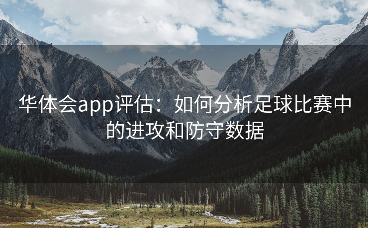 华体会app评估：如何分析足球比赛中的进攻和防守数据