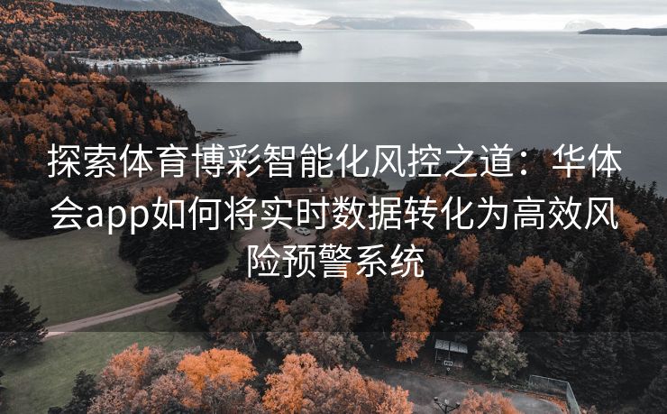 探索体育博彩智能化风控之道：华体会app如何将实时数据转化为高效风险预警系统